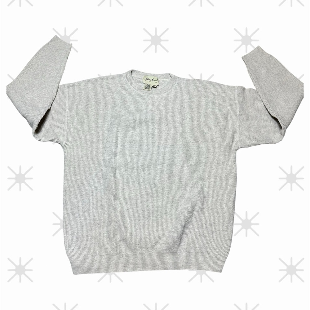Eddie Bauer Fiber Blend Crewneck Sweater Soft Classic Knit Pullover Size Medium